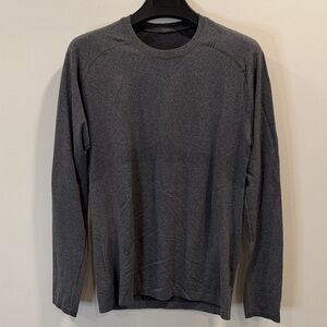 lululemon athletica Men's Charcoal Metal Vent Tech Long Sleeve Tee